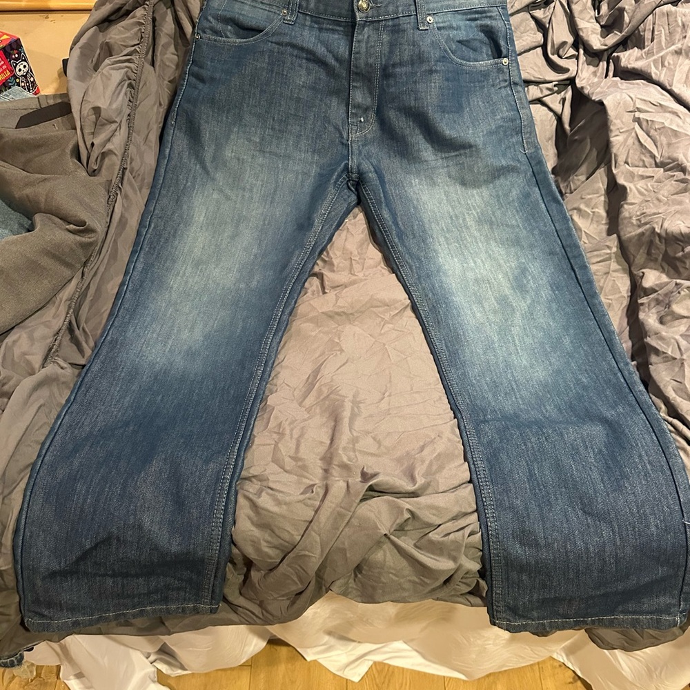 PD&C Men's Dark Blue Bootcut Jeans  38-32